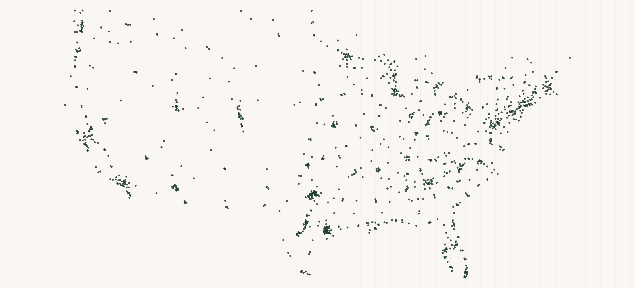Map of where the 5.11 Retailers are
