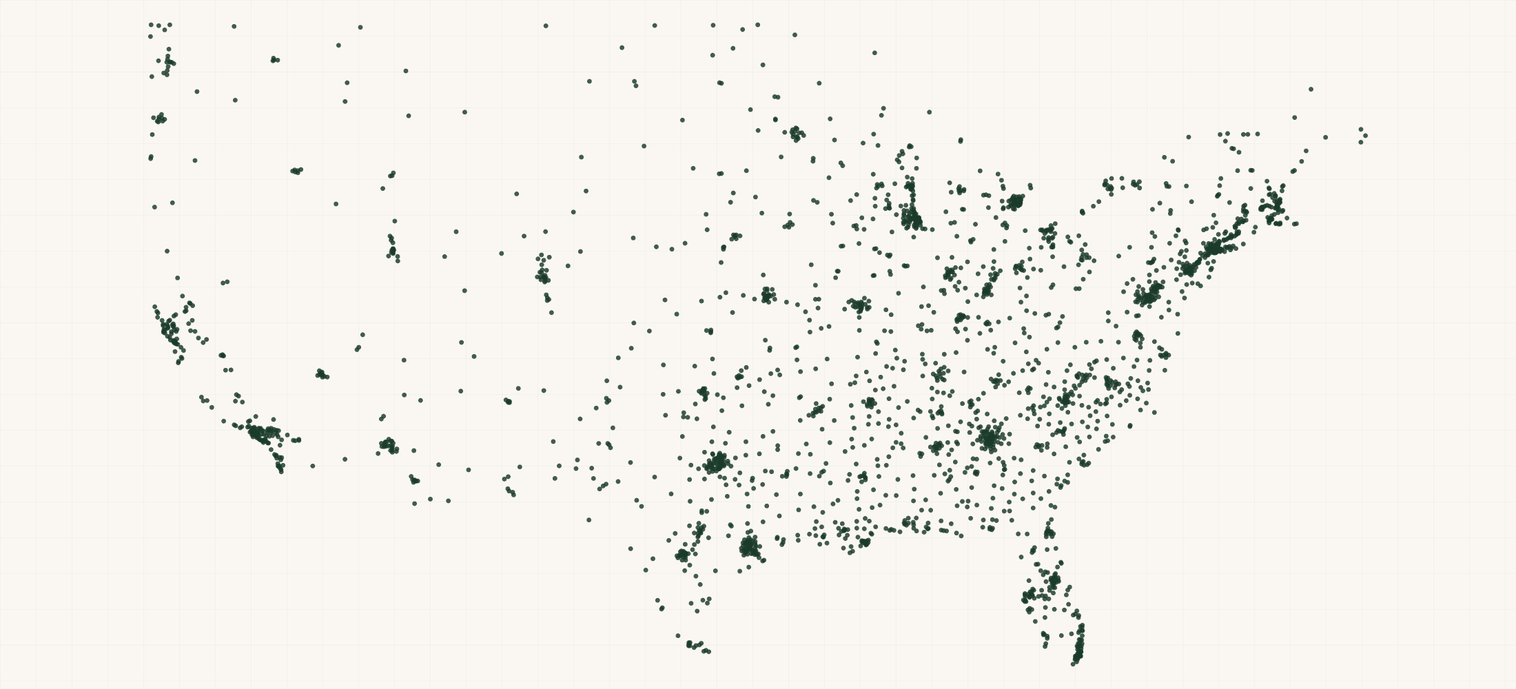 Map of where the Adidas Retailers are