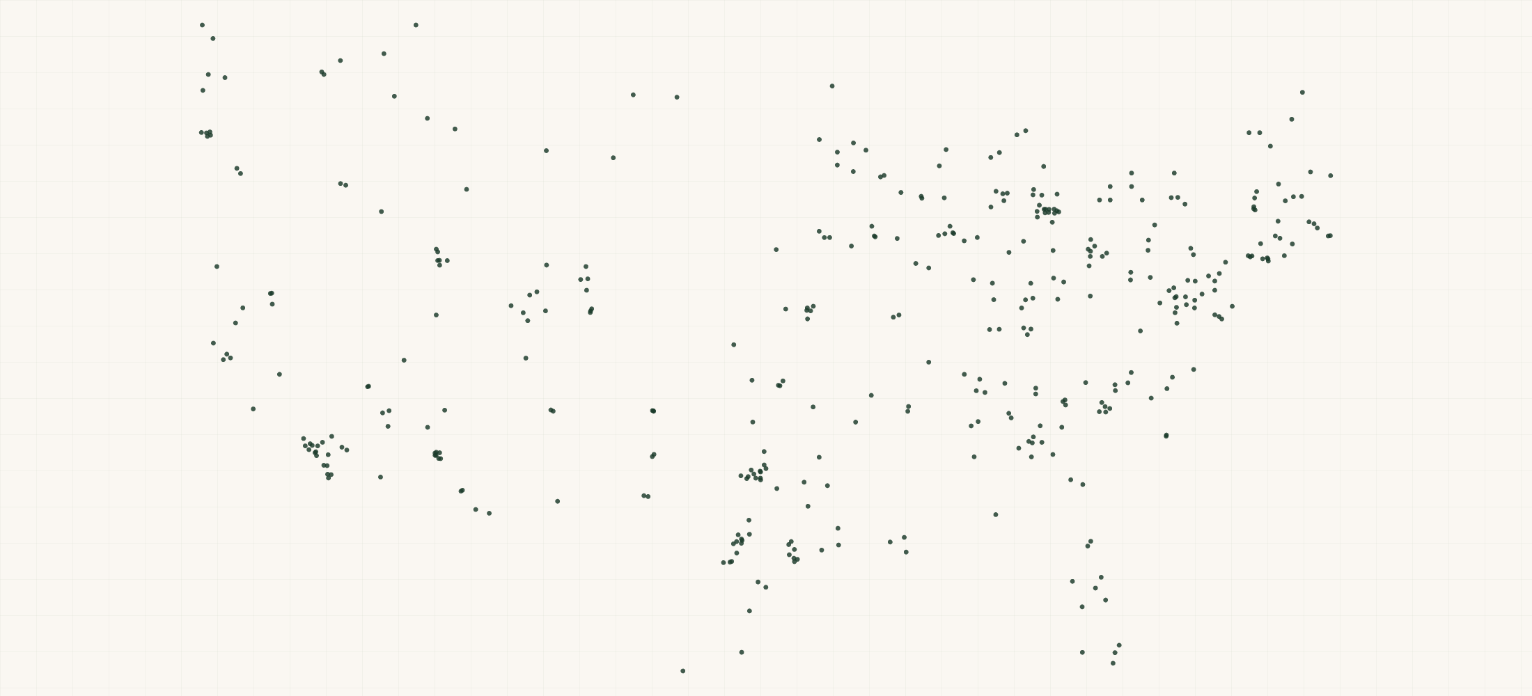 Map of where the AEV (American Expedition Vehicles) Retailers are