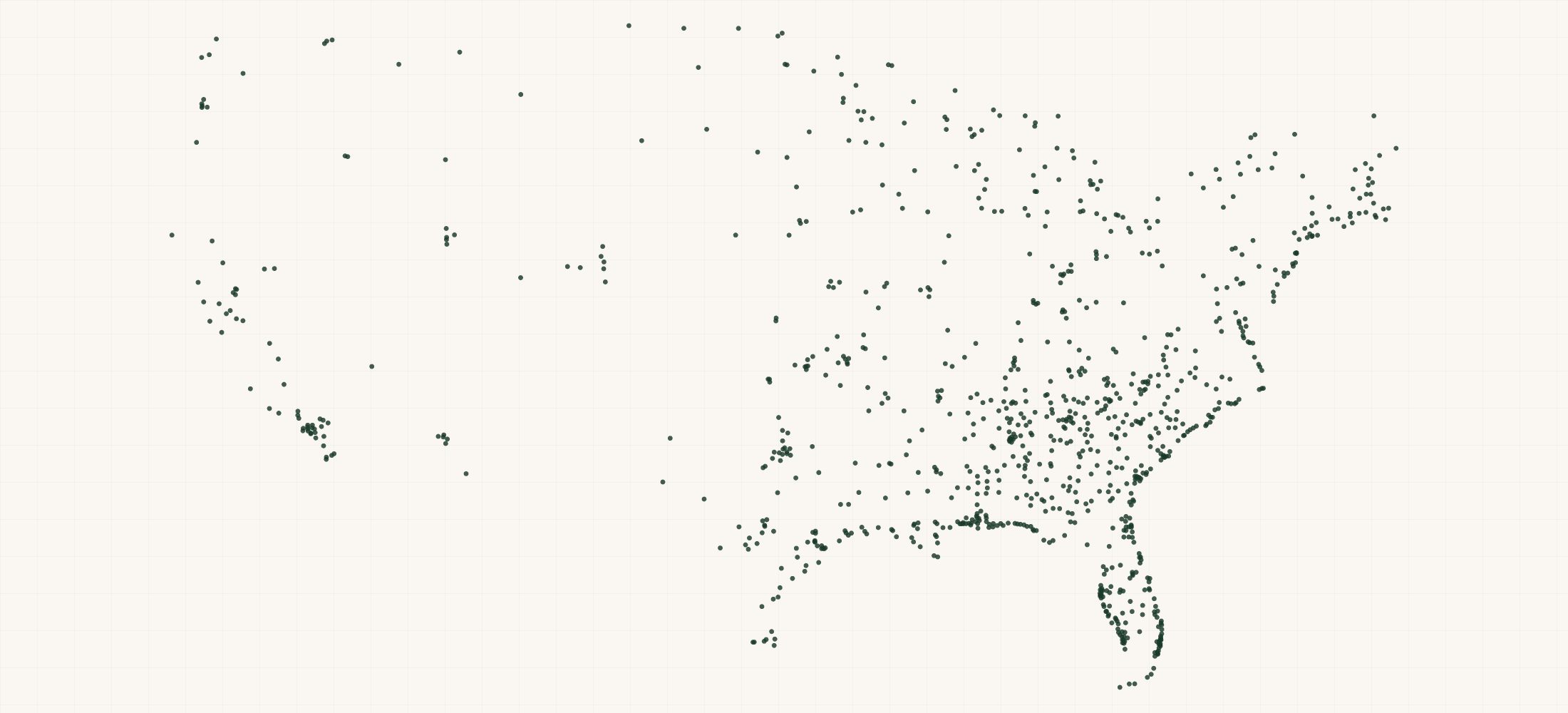 Map of where the AFTCO Retailers are