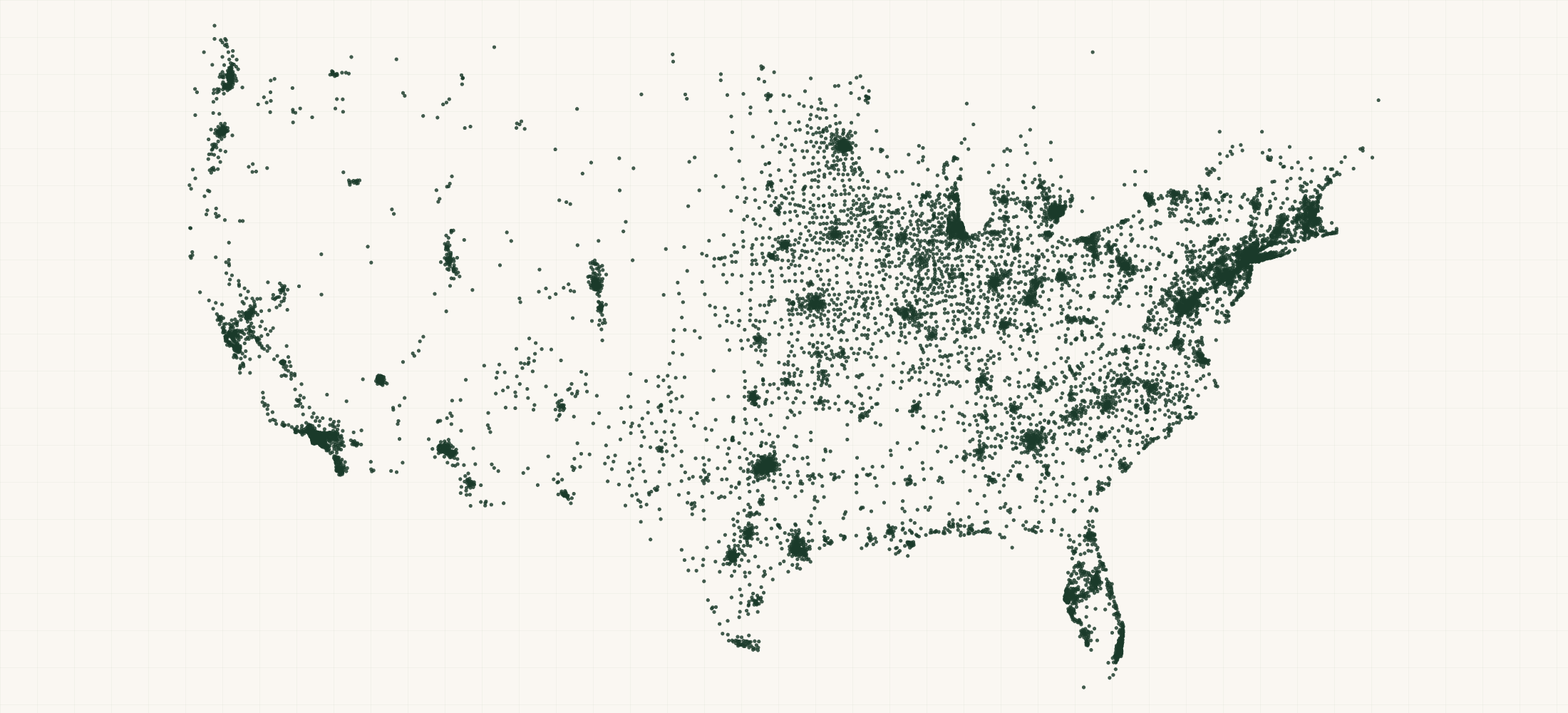 Map of where the Alpha Prime Supplements Retailers are