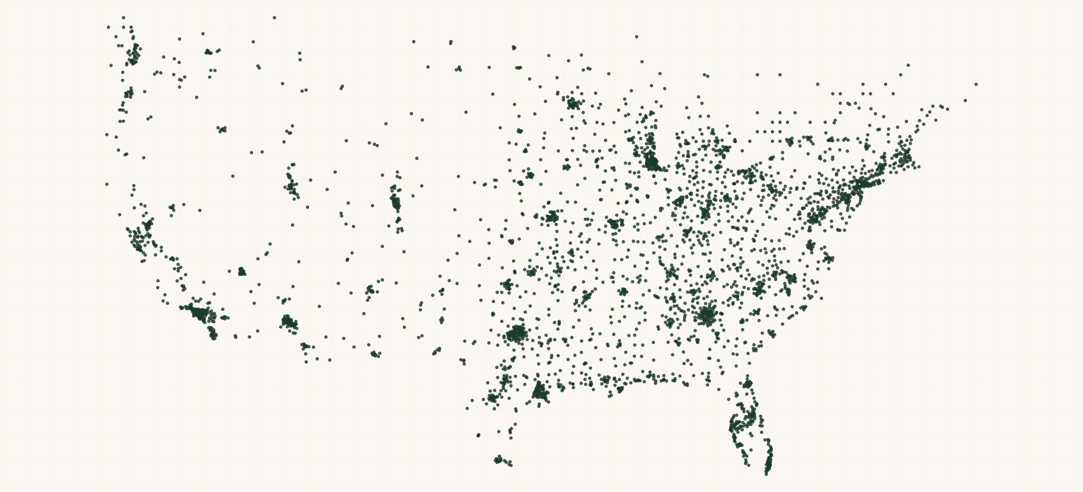 Map of where the Alumilite Retailers are