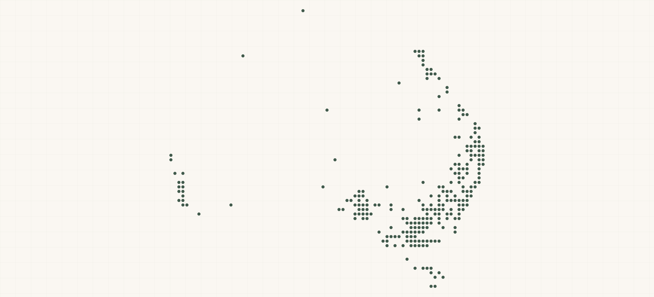 Map of where the Arborvitae Retailers are