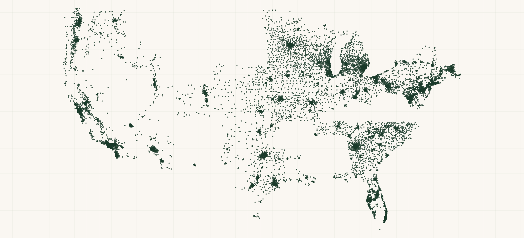 Map of where the US Assisted Living & Residential Care Facilities are