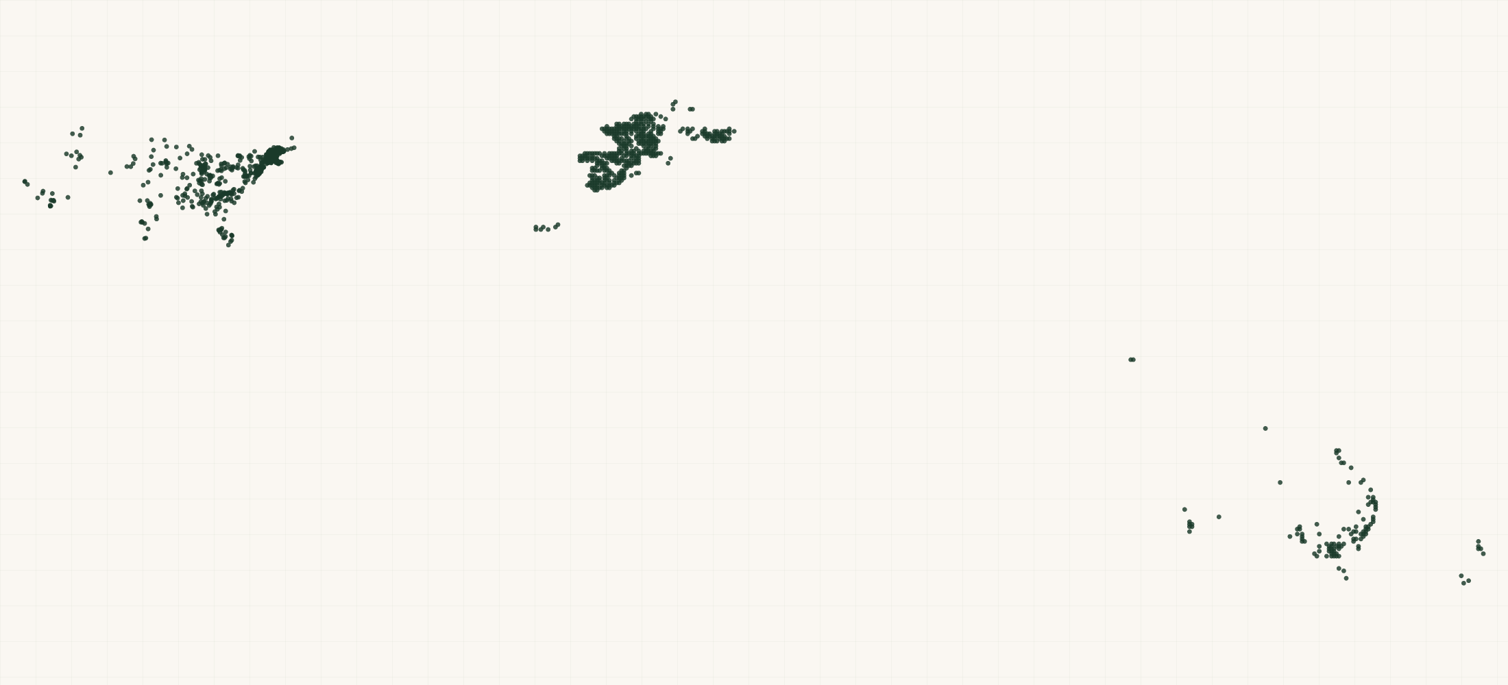 Map of where the Audeara Retailers are
