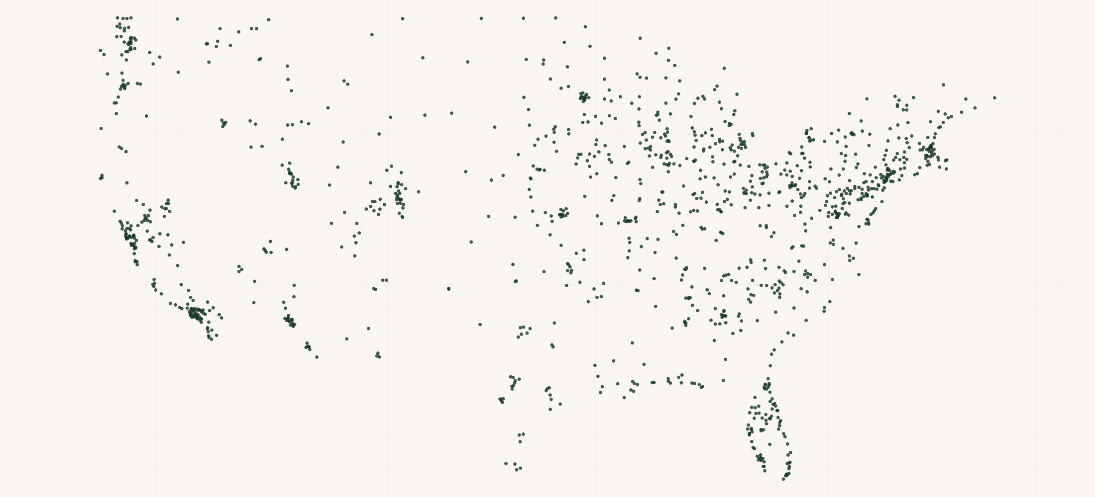 Map of where the Aventon Retailers are