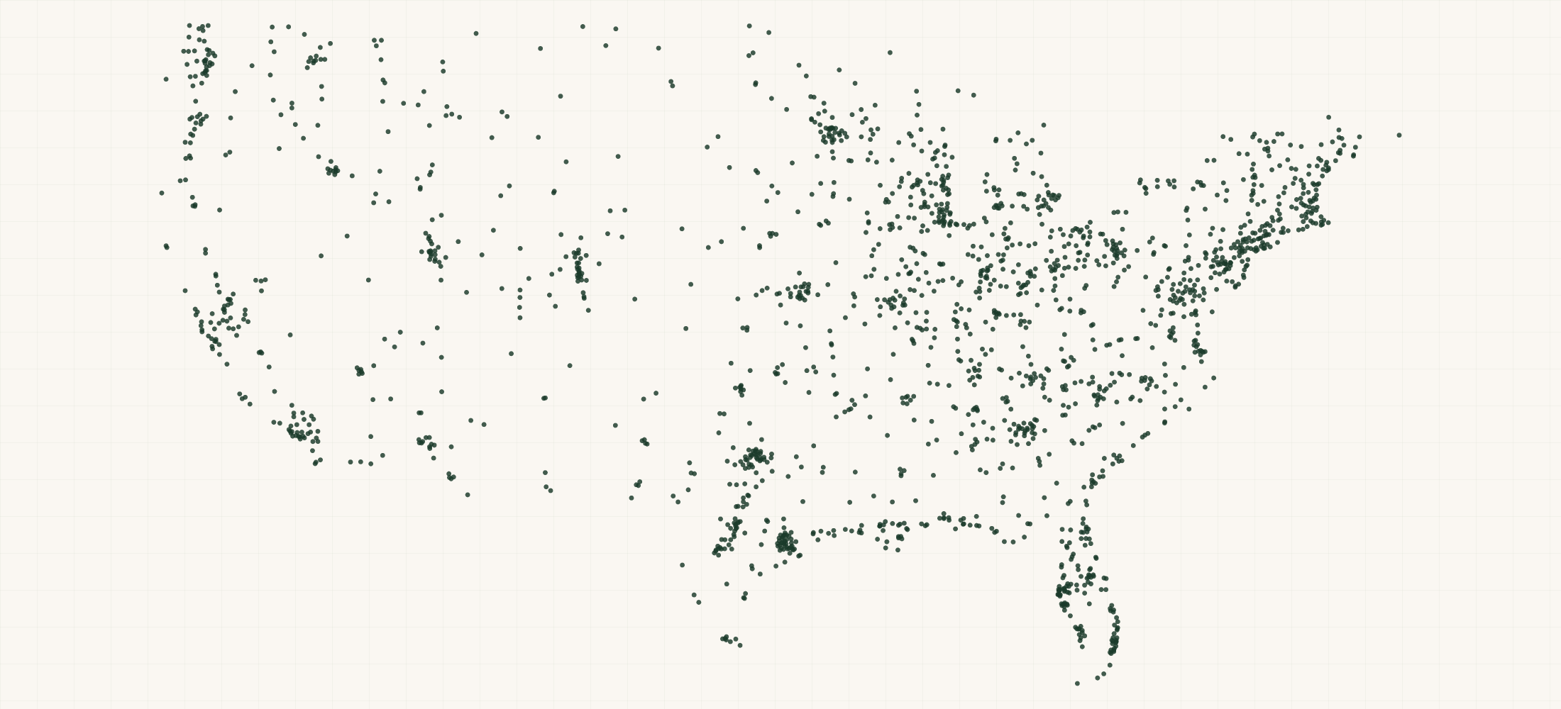Map of where the Berkley Retailers are