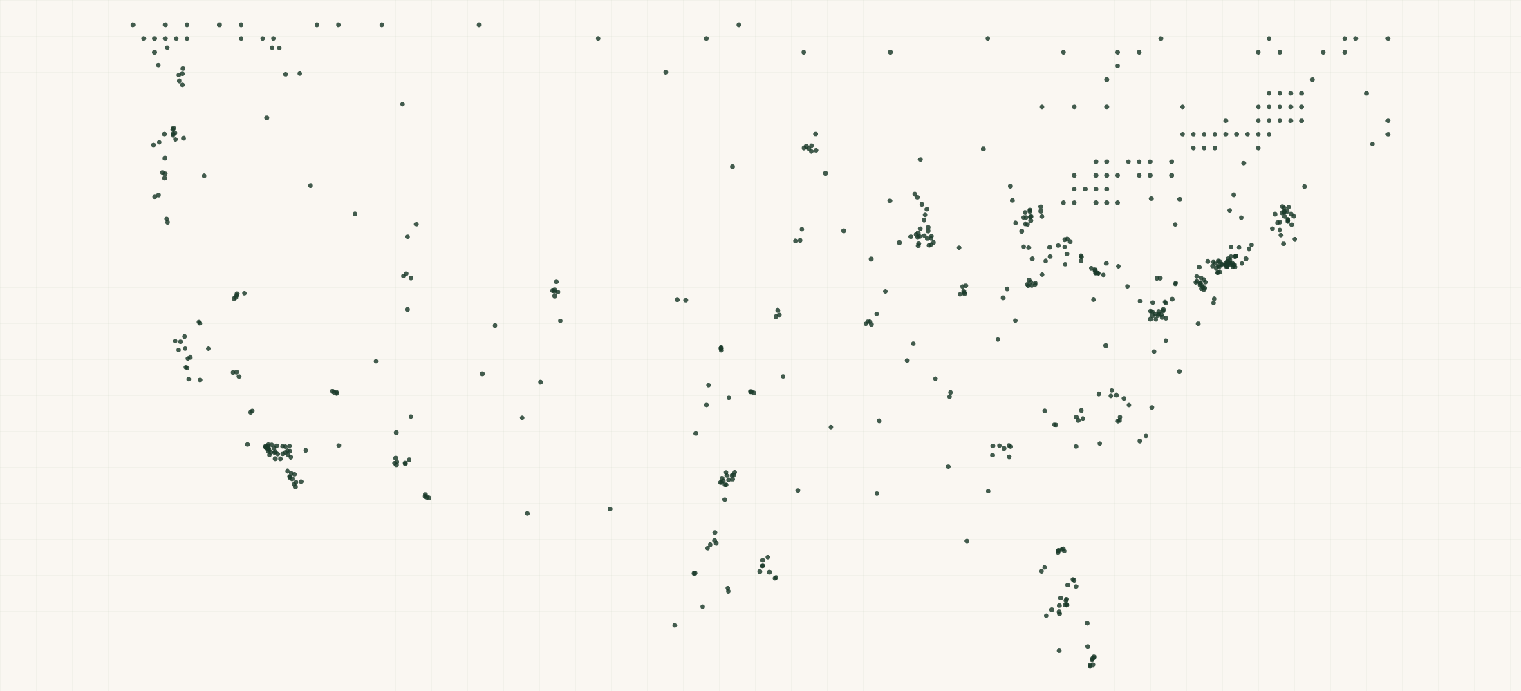 Map of where the Better Feet Retailers are