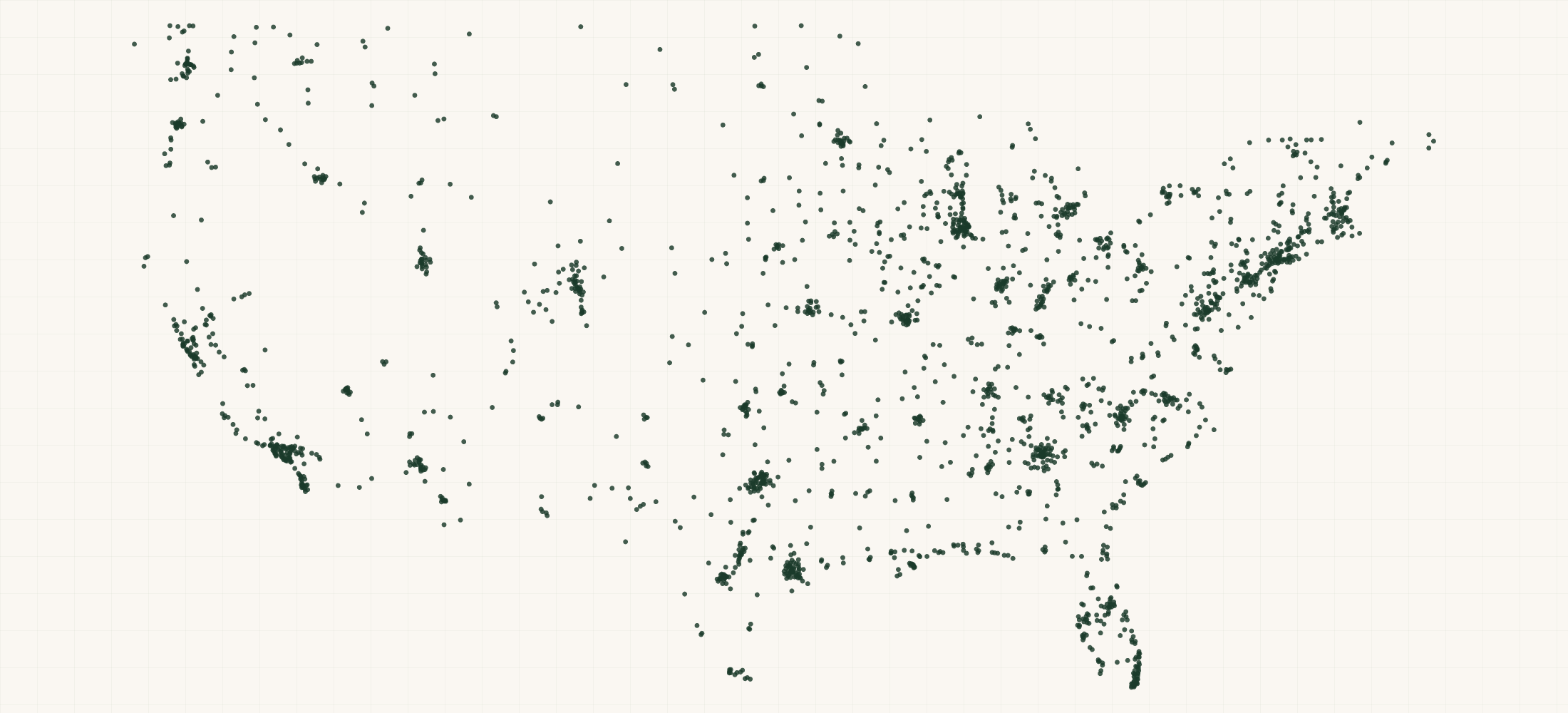 Map of where the Birkenstock Retailers are