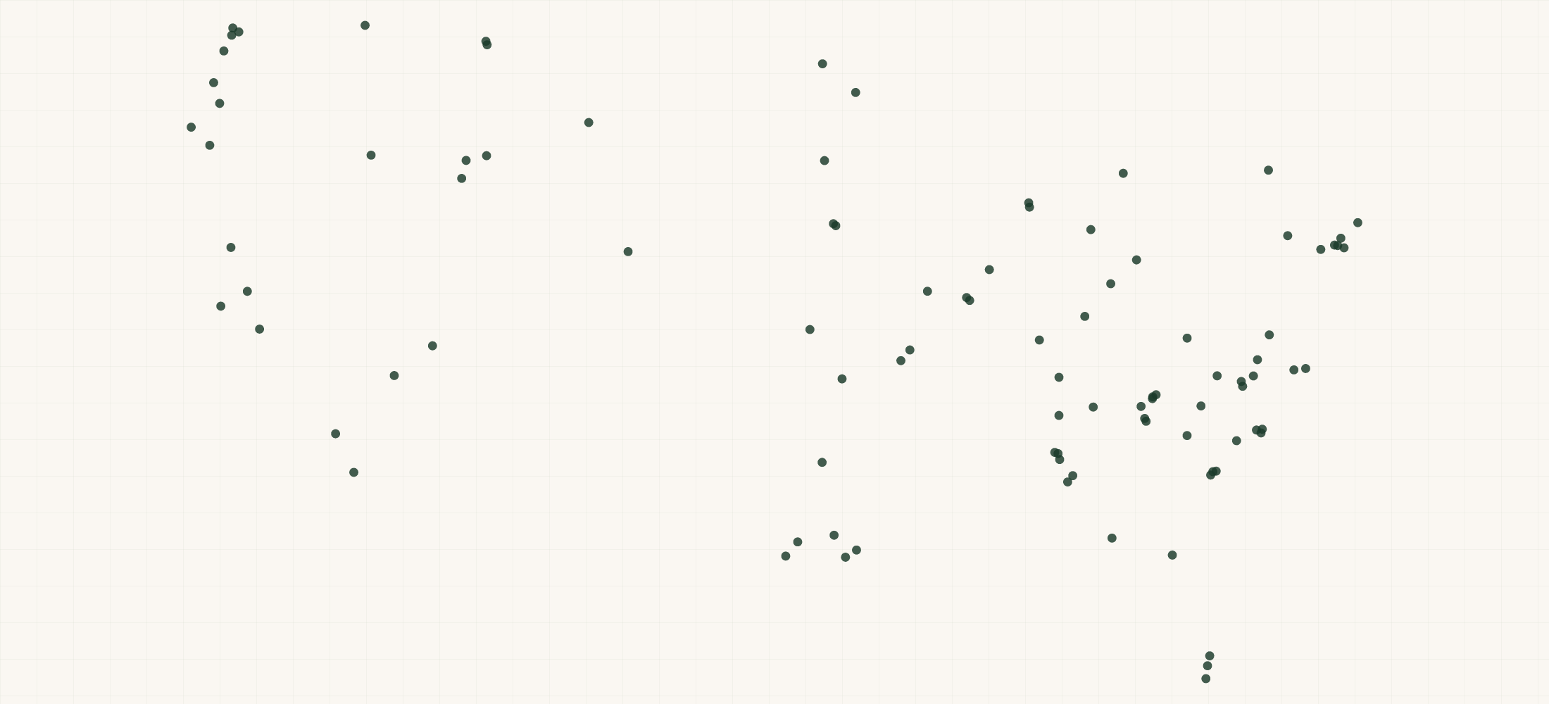 Map of where the Blackstone Dealer Locations are