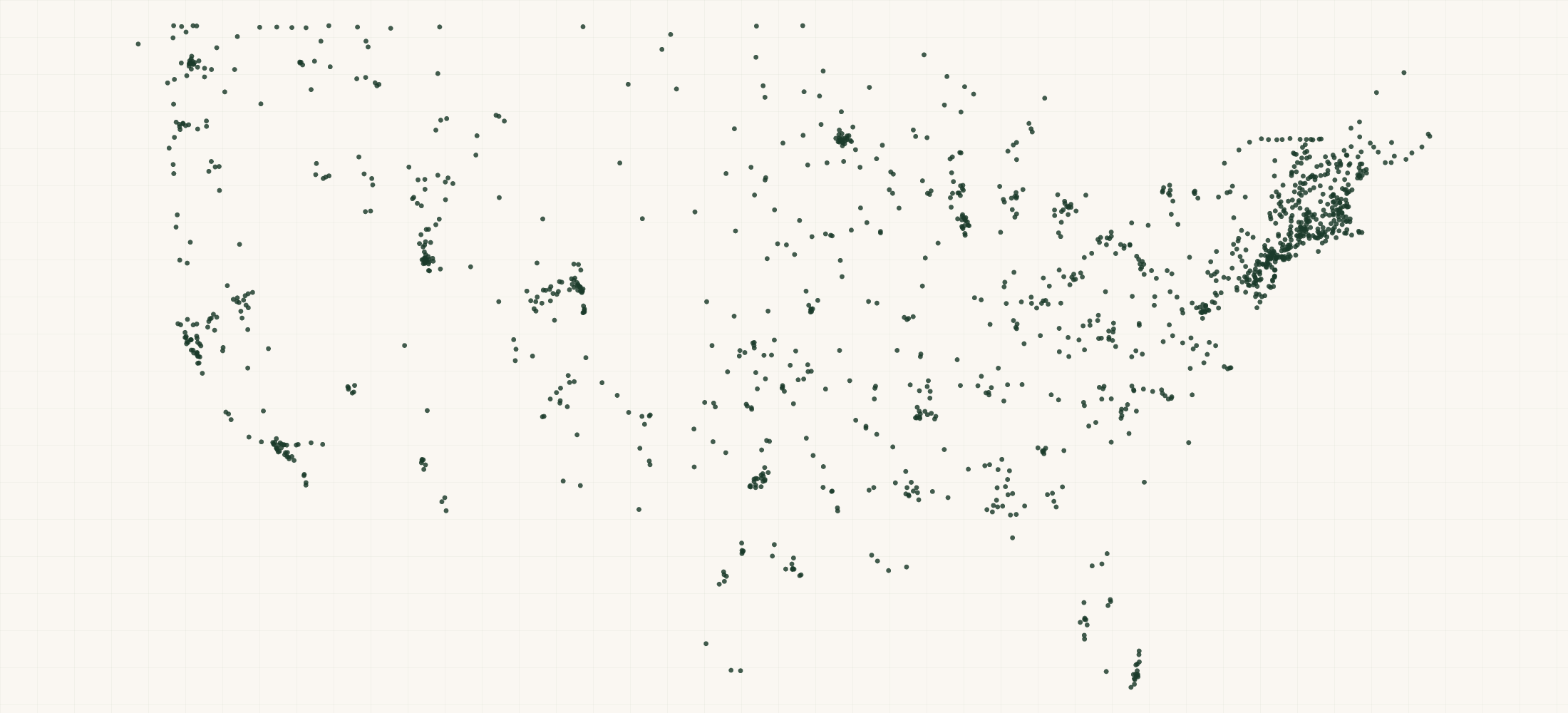 Map of where the Blizzard-Tecnica Retailers are