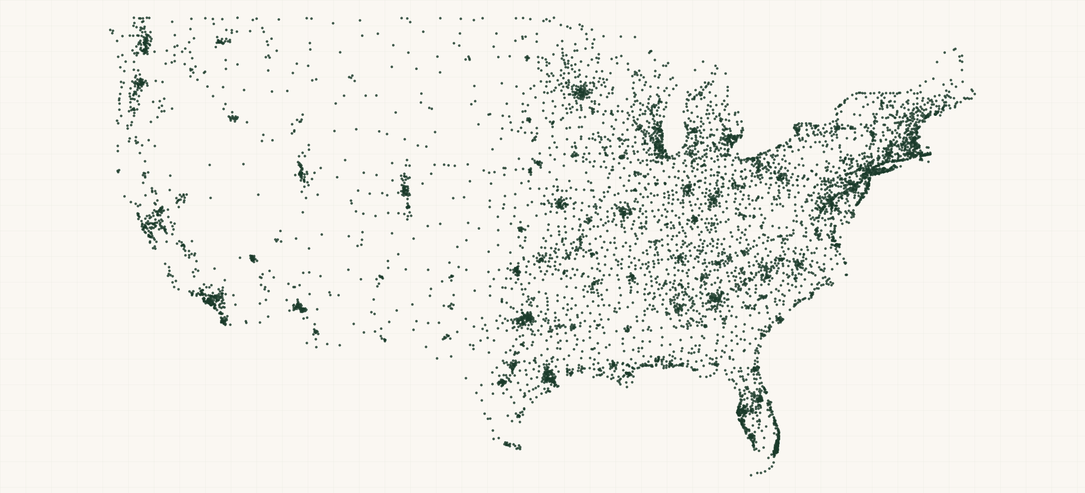 Map of where the Boating & Marine Brand Retailers are