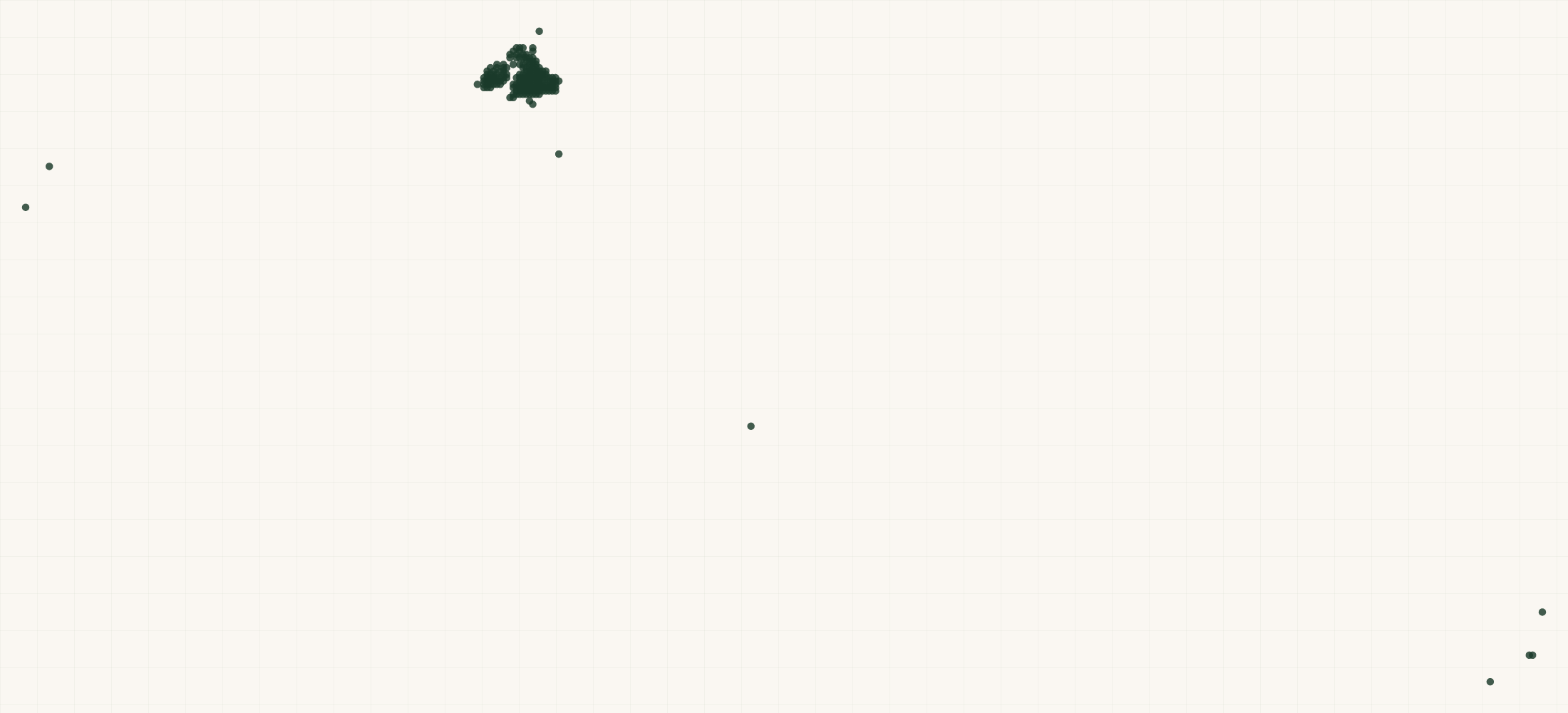 Map of where the Booja-Booja Retailers are