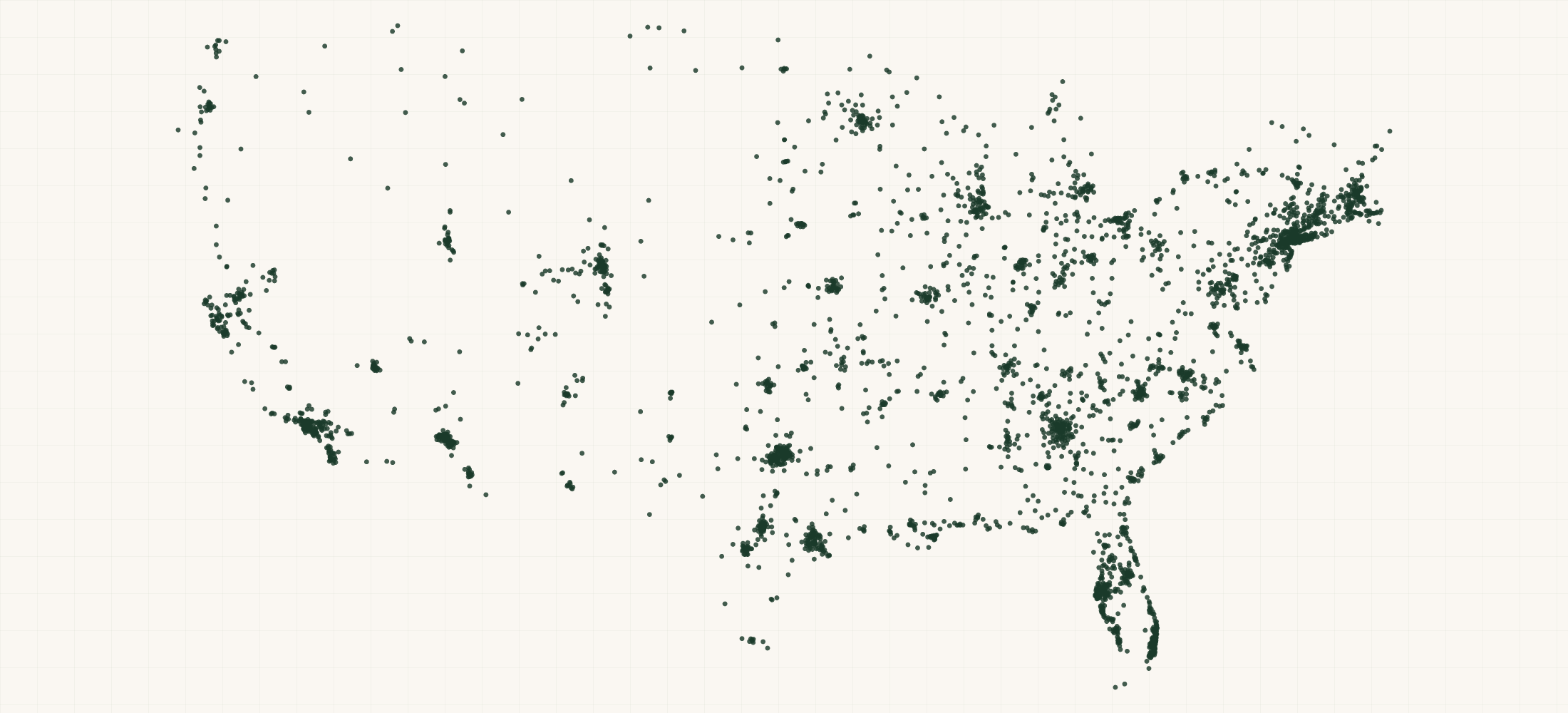 Map of where the BREZ Retailers are