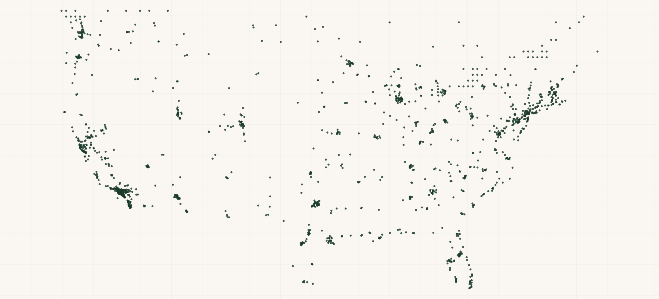 Map of where the Brixton Retailers are