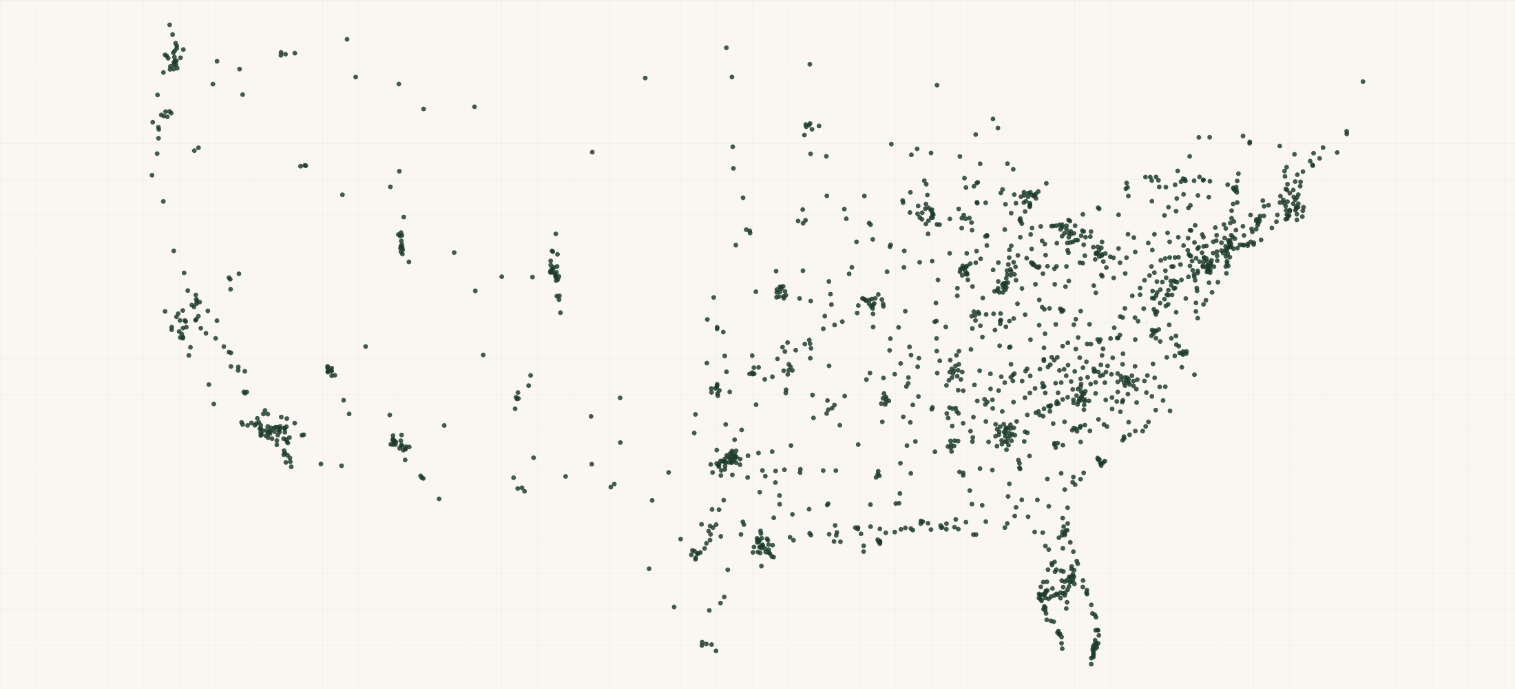 Map of where the BuildTuff Retailers are