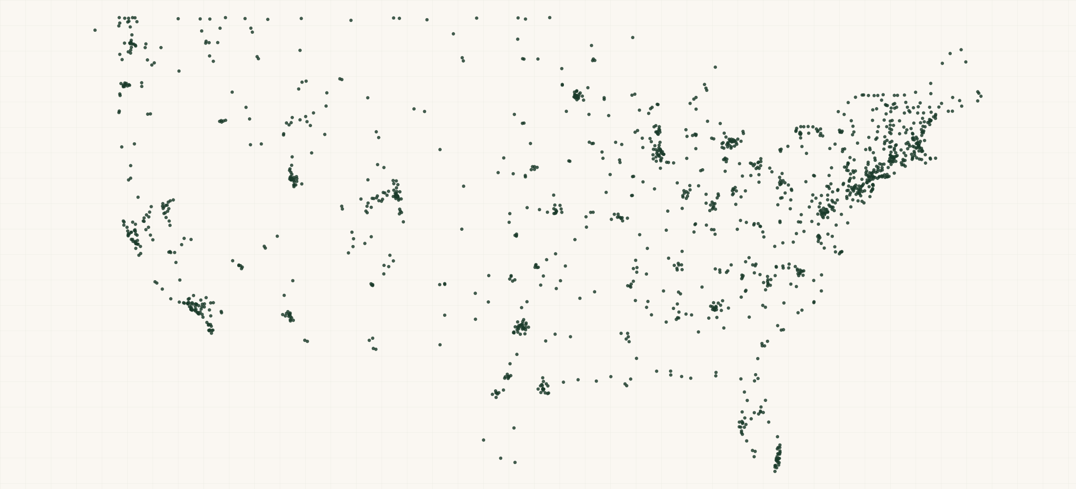 Map of where the Burton Retailers are