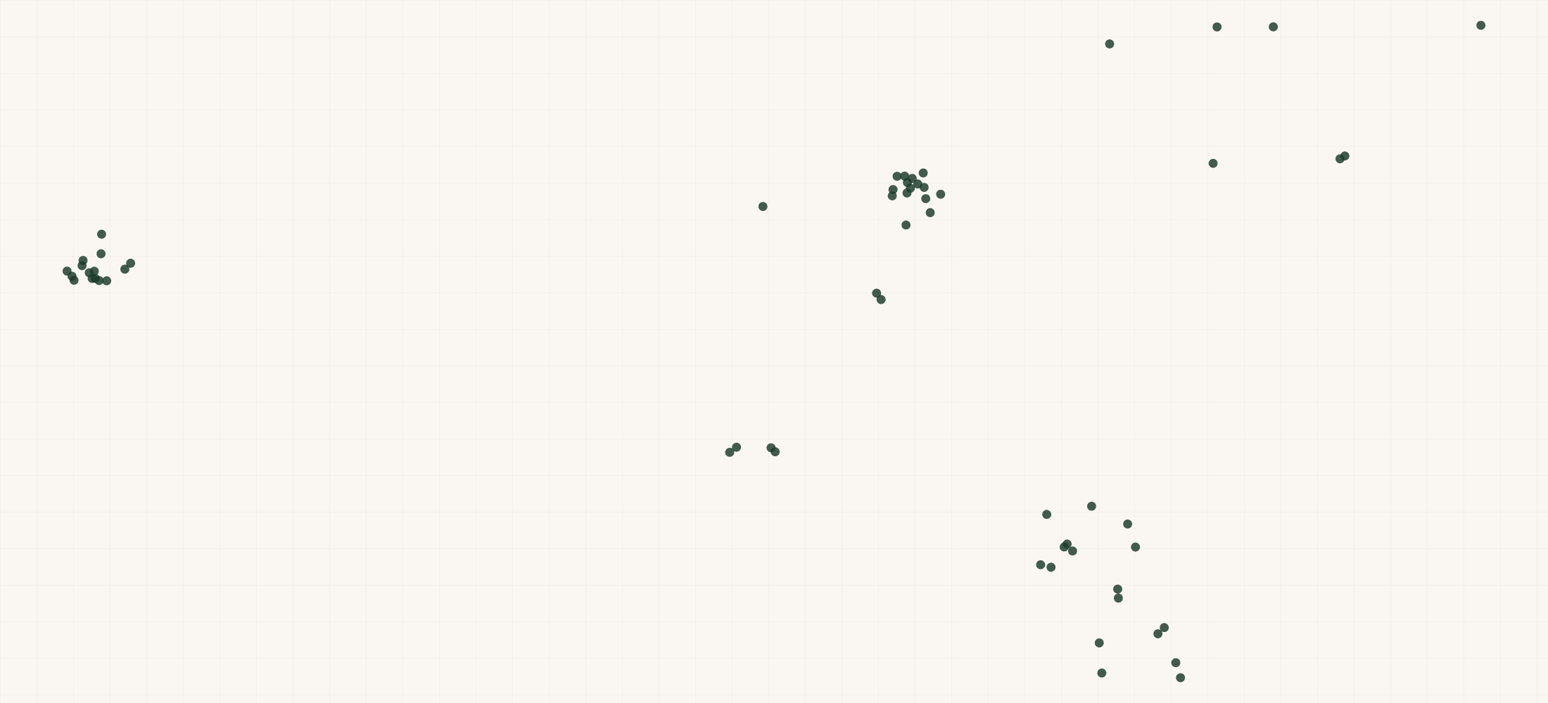 Map of where the Caliber Car Wash Locations are