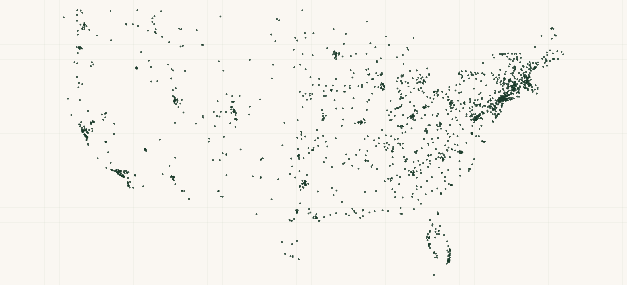Map of where the Cannondale Retailers are