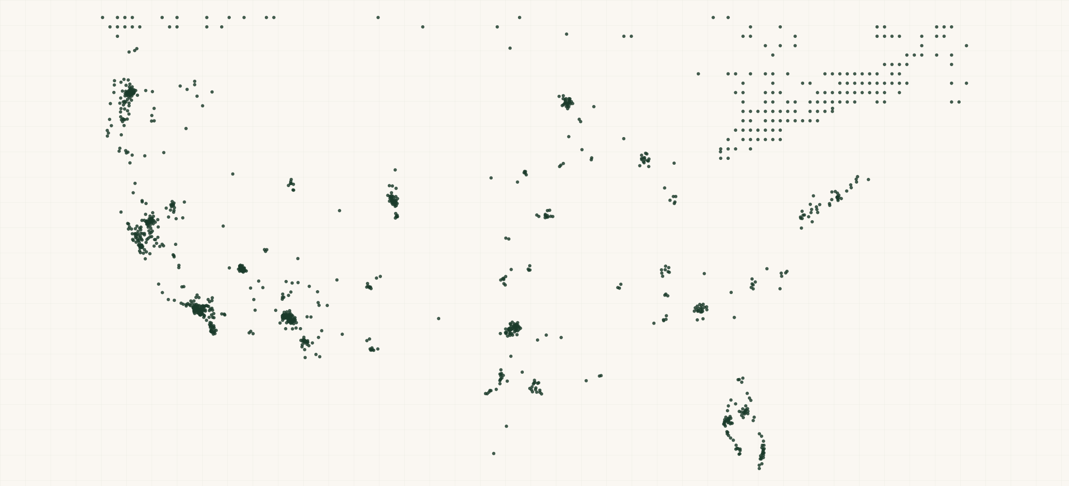 Map of where the Cedar Valley Selections Retailers are