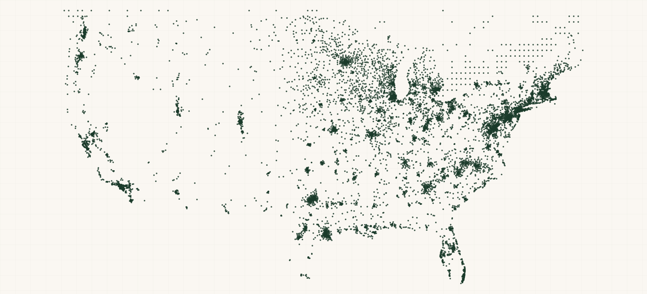 Map of where the CertainTeed Credentialed Roofing Contractors are