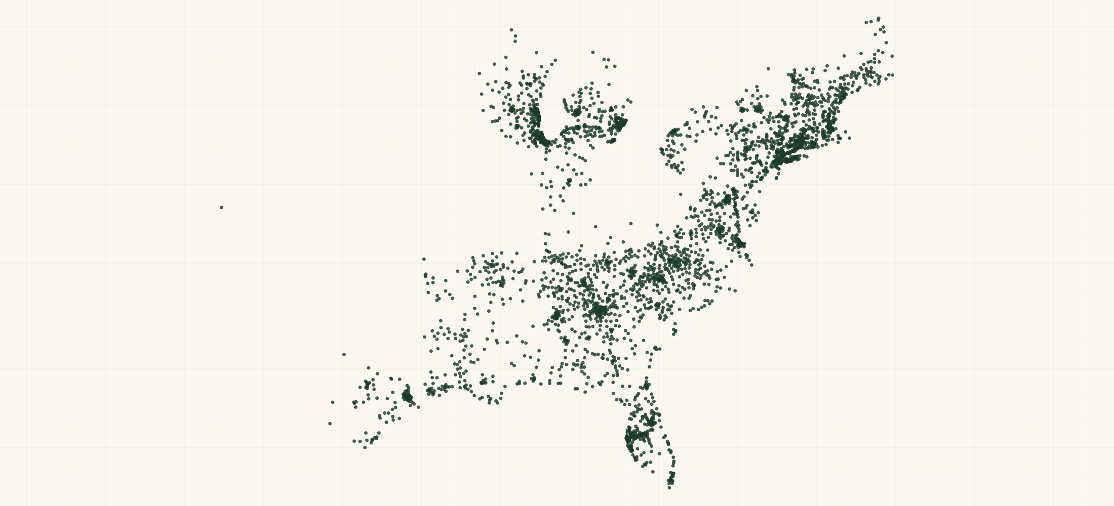 Map of where the Citgo Locations are