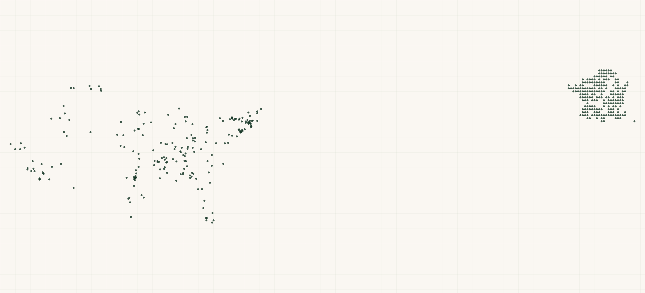 Map of where the Clémence & Vivien Retailers are
