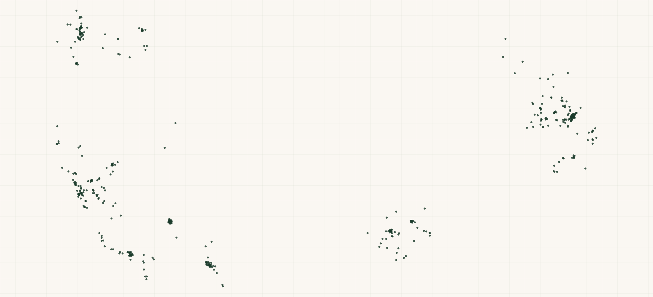 Map of where the Clout King Canna Retailers are