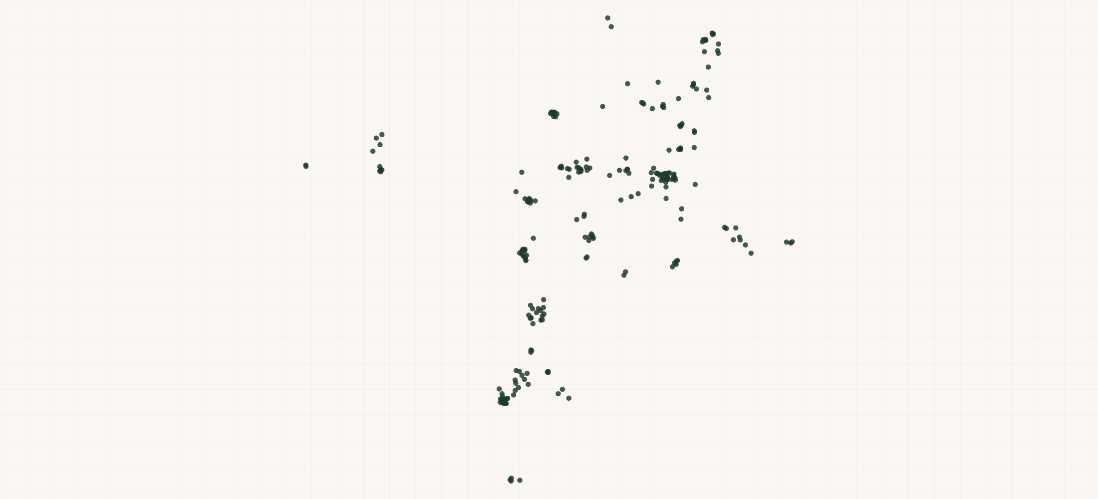 Map of where the Club Car Wash Locations are