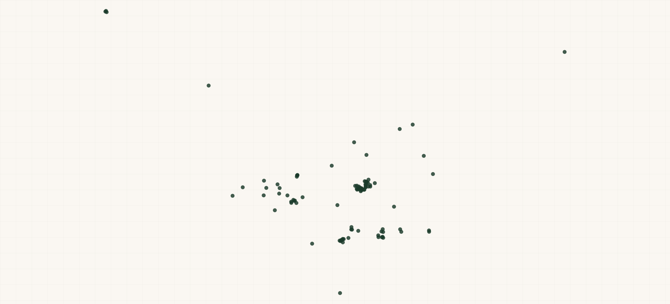 Map of where the Comet Cleaners Locations are