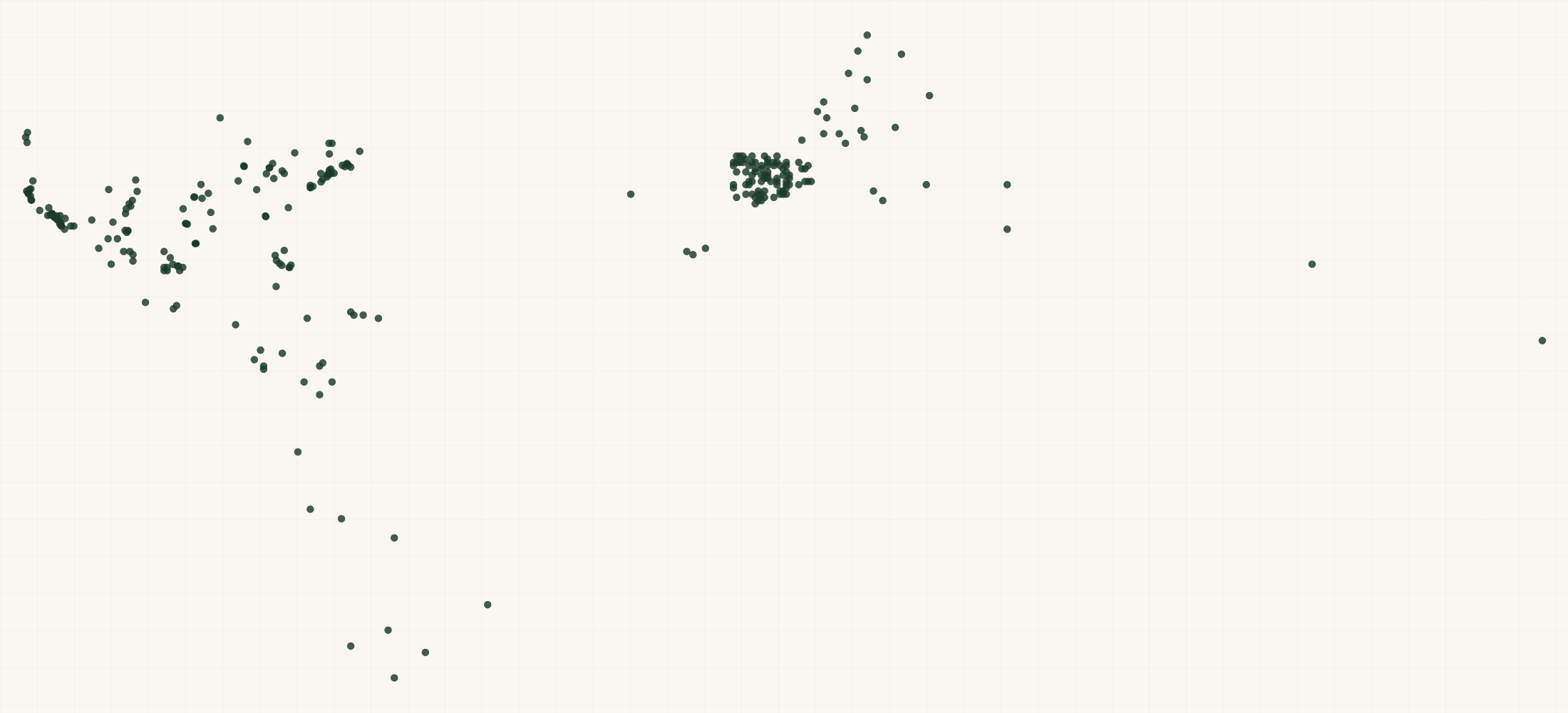 Map of where the Coolife Retailers are