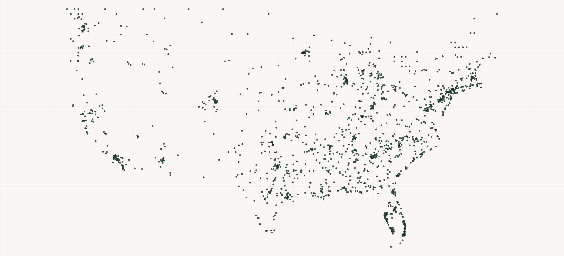 Map of where the Corkcicle Retailers are