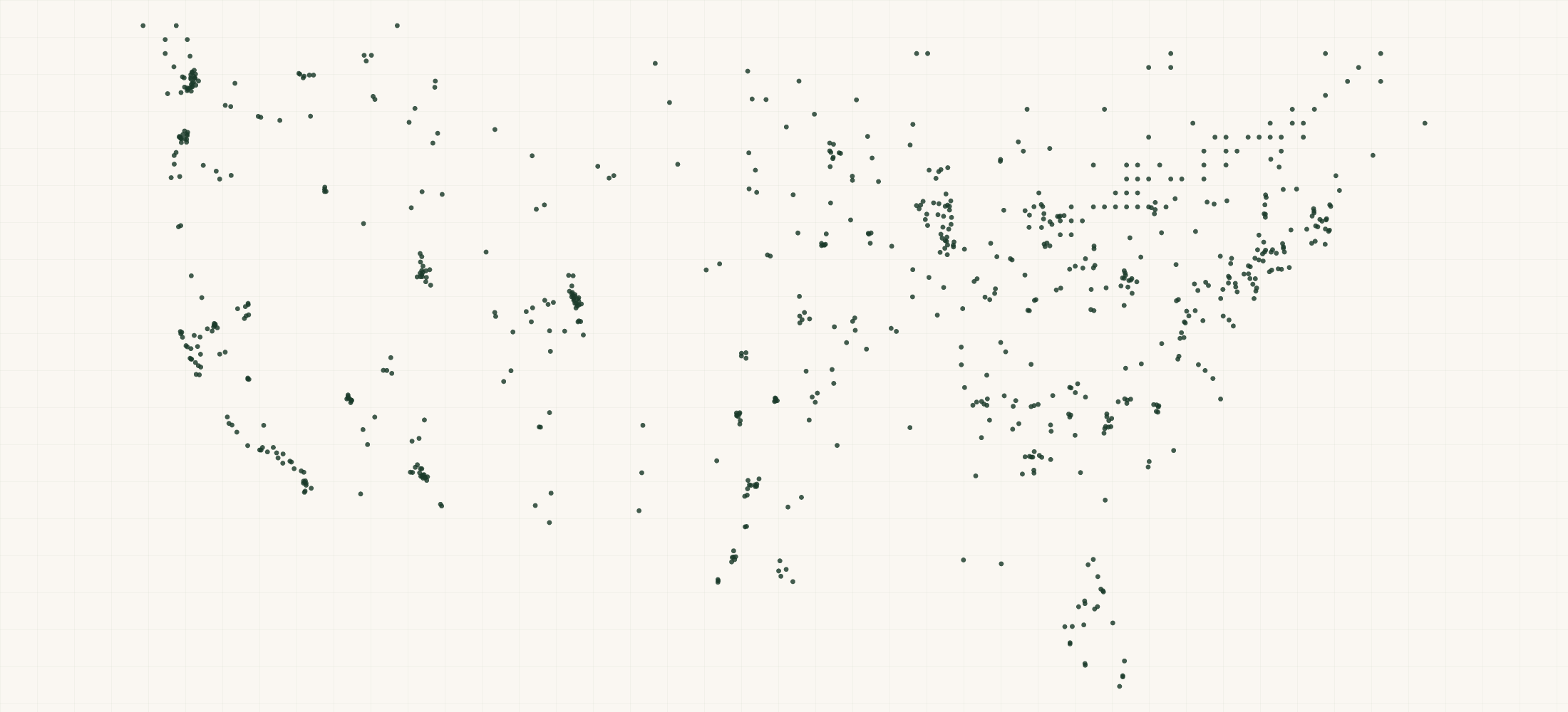 Map of where the Covana Retailers are