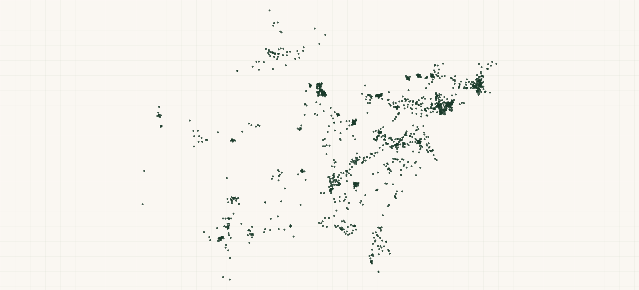 Map of where the CrossAmerica Partners Fuel Sites are