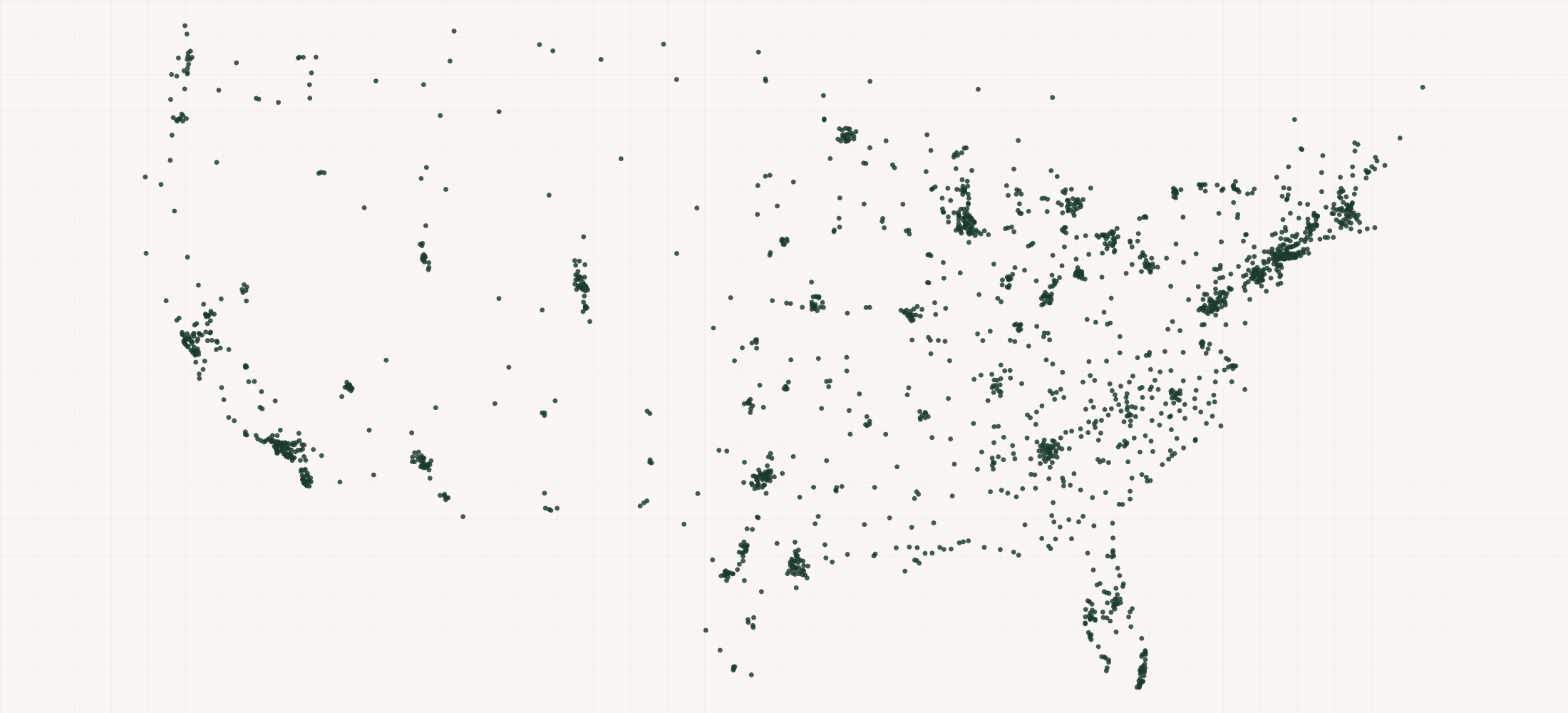 Map of where the Delsey Paris Retailers are