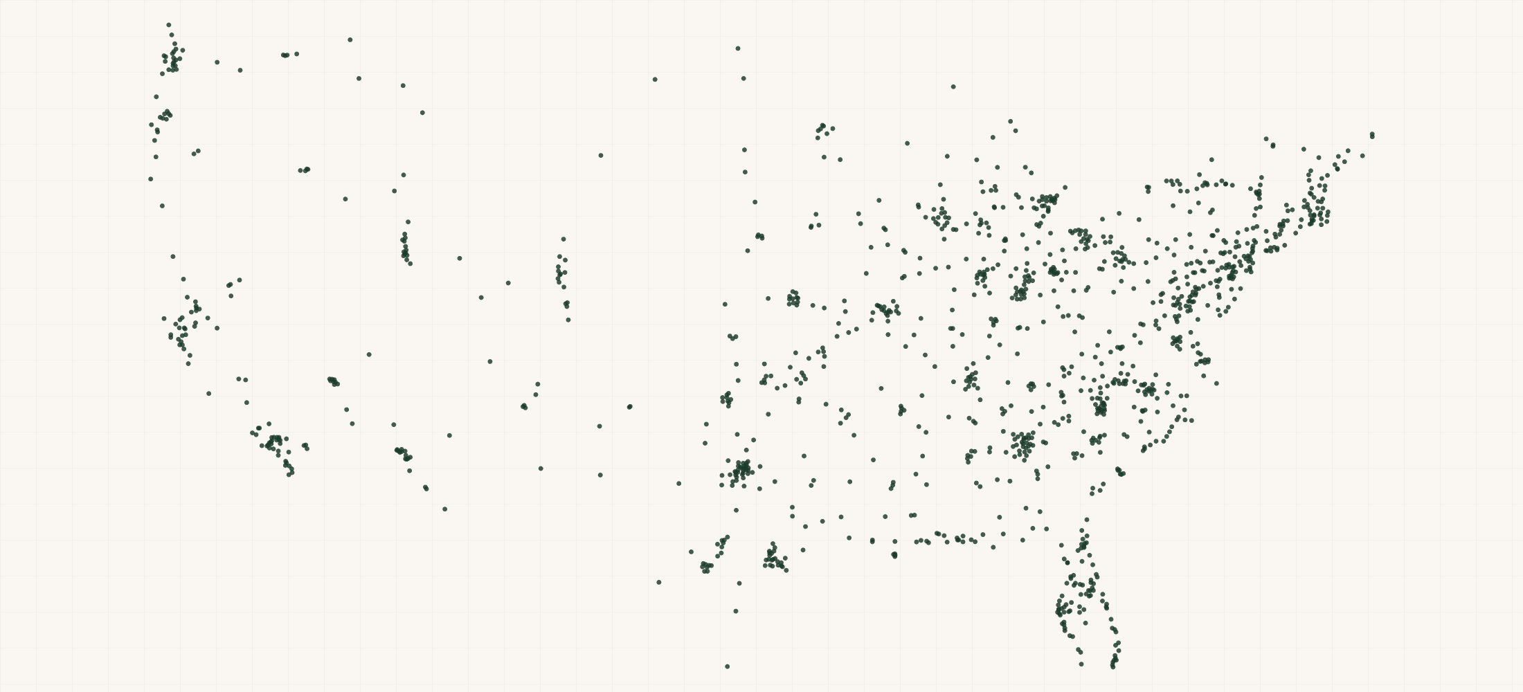 Map of where the Diamond Shine Cleaner Retailers are