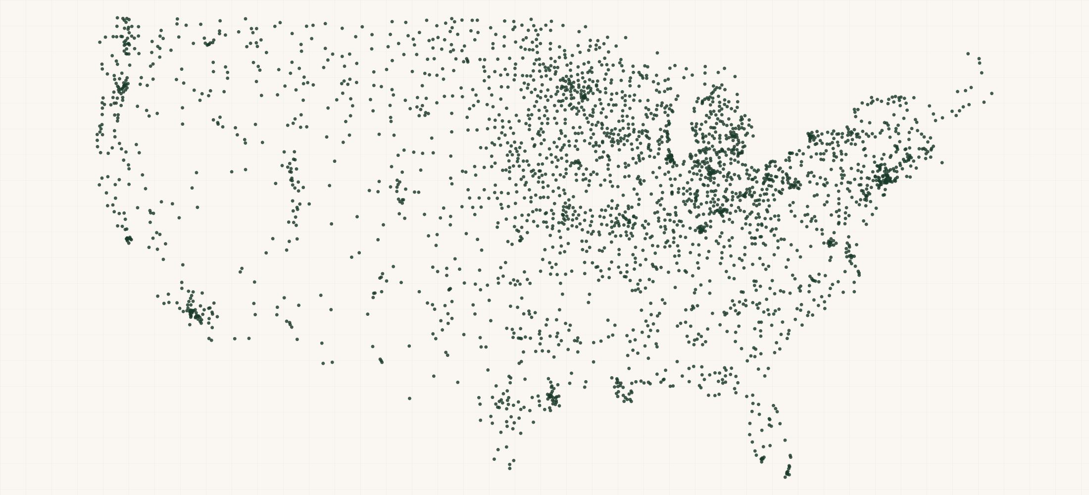 Map of where the Do It Best Locations are