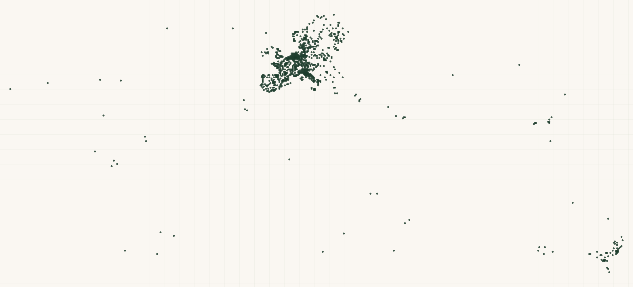 Map of where the Done by Deer Retailers are