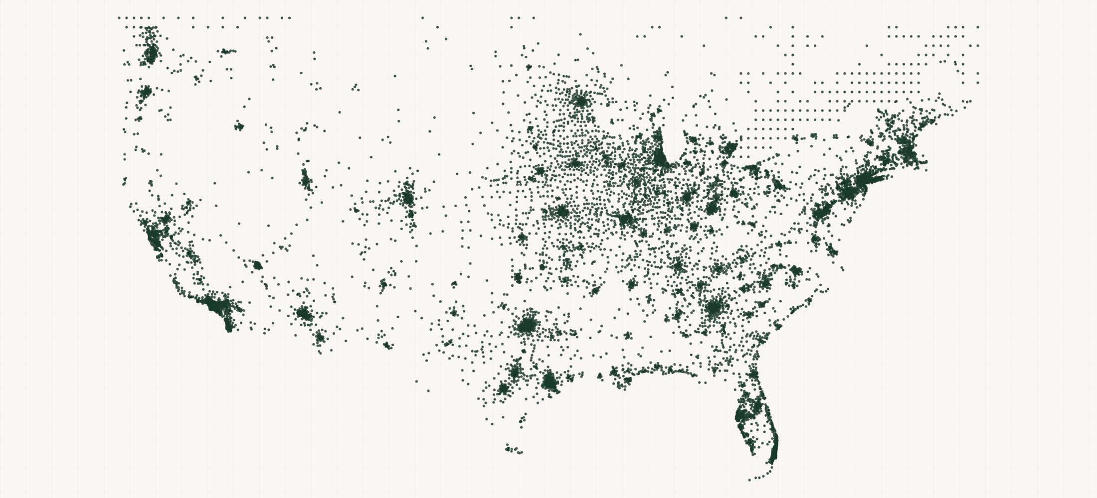 Map of where the Drinks & Hydration Brand Retailers are