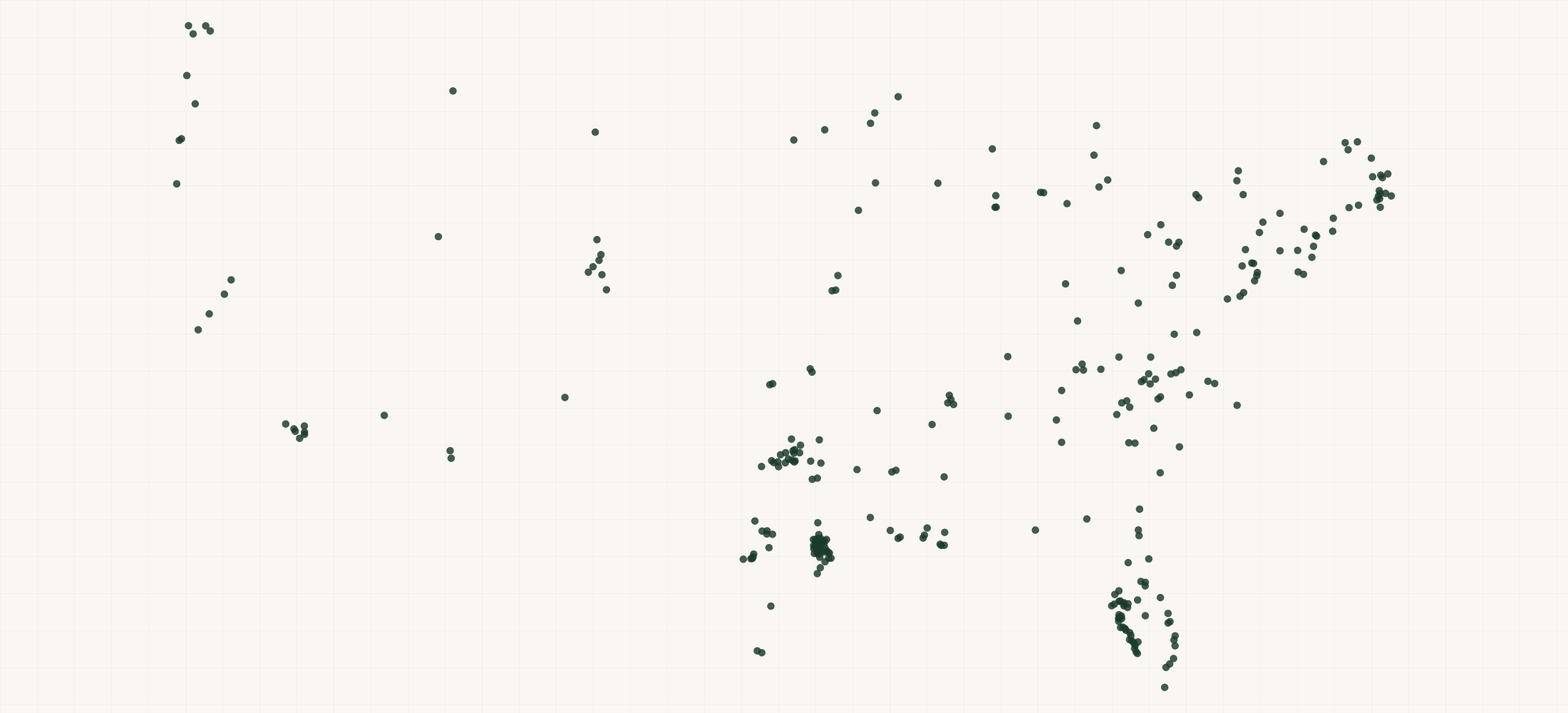 Map of where the DuroMax Authorized Generator Installers are