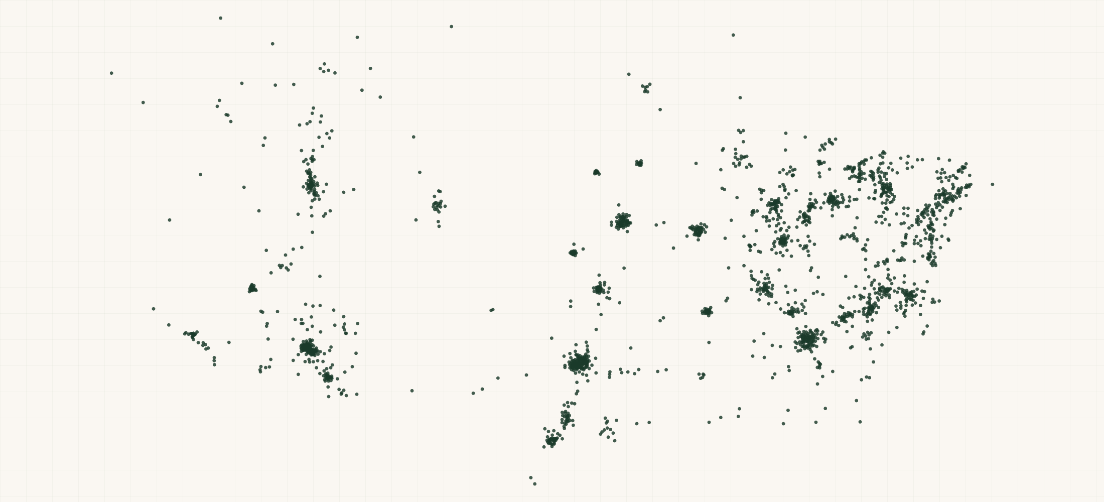 Map of where the E3 Energy Cubes Retailers are