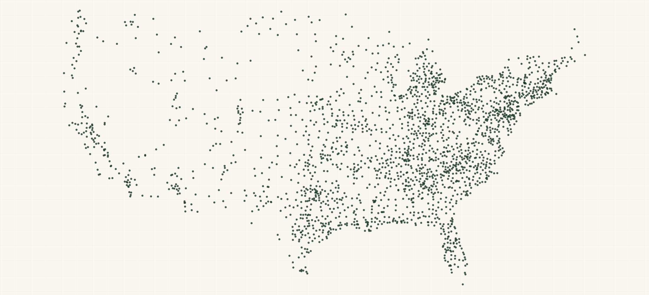 Map of where the Eaton Pet and Pasture Retailers are