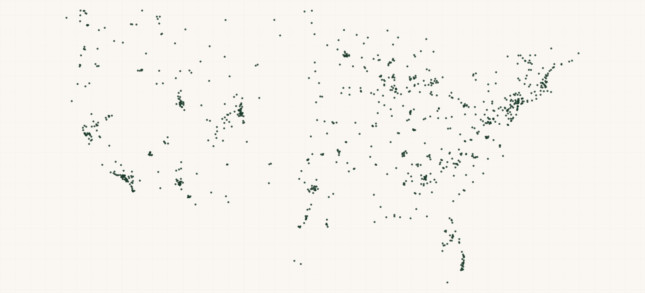 Map of where the ESI Grips Retailers are