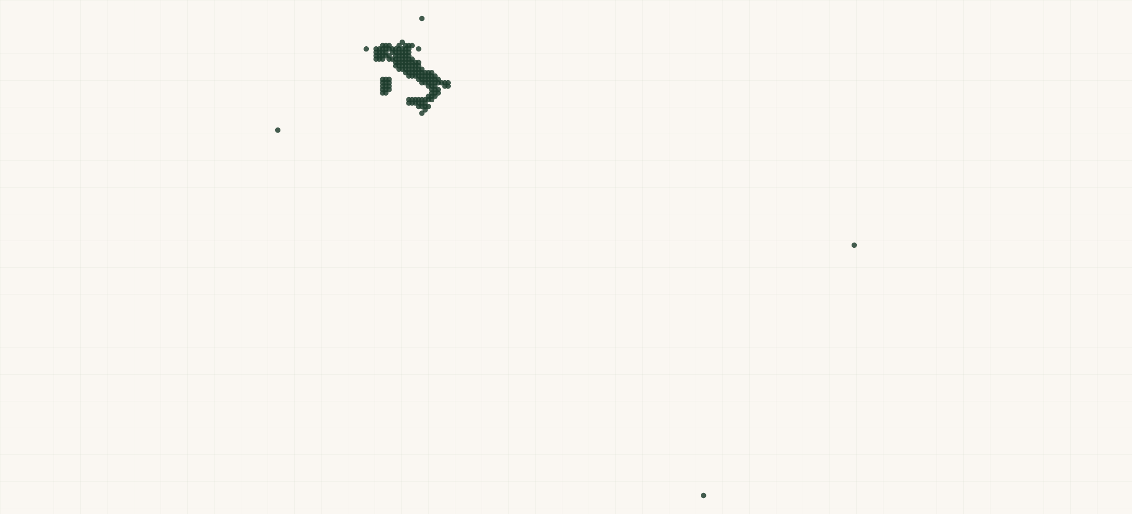 Map of where the EVO Cucine Retailers are