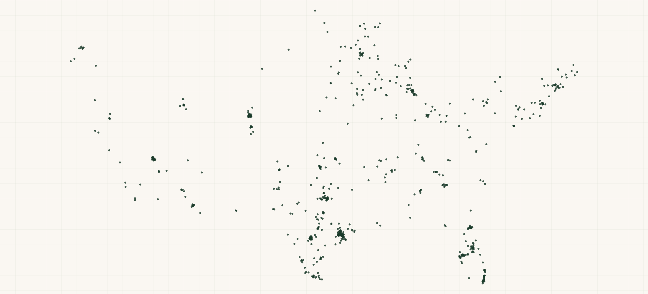 Map of where the EZCORP Pawn Store Locations are