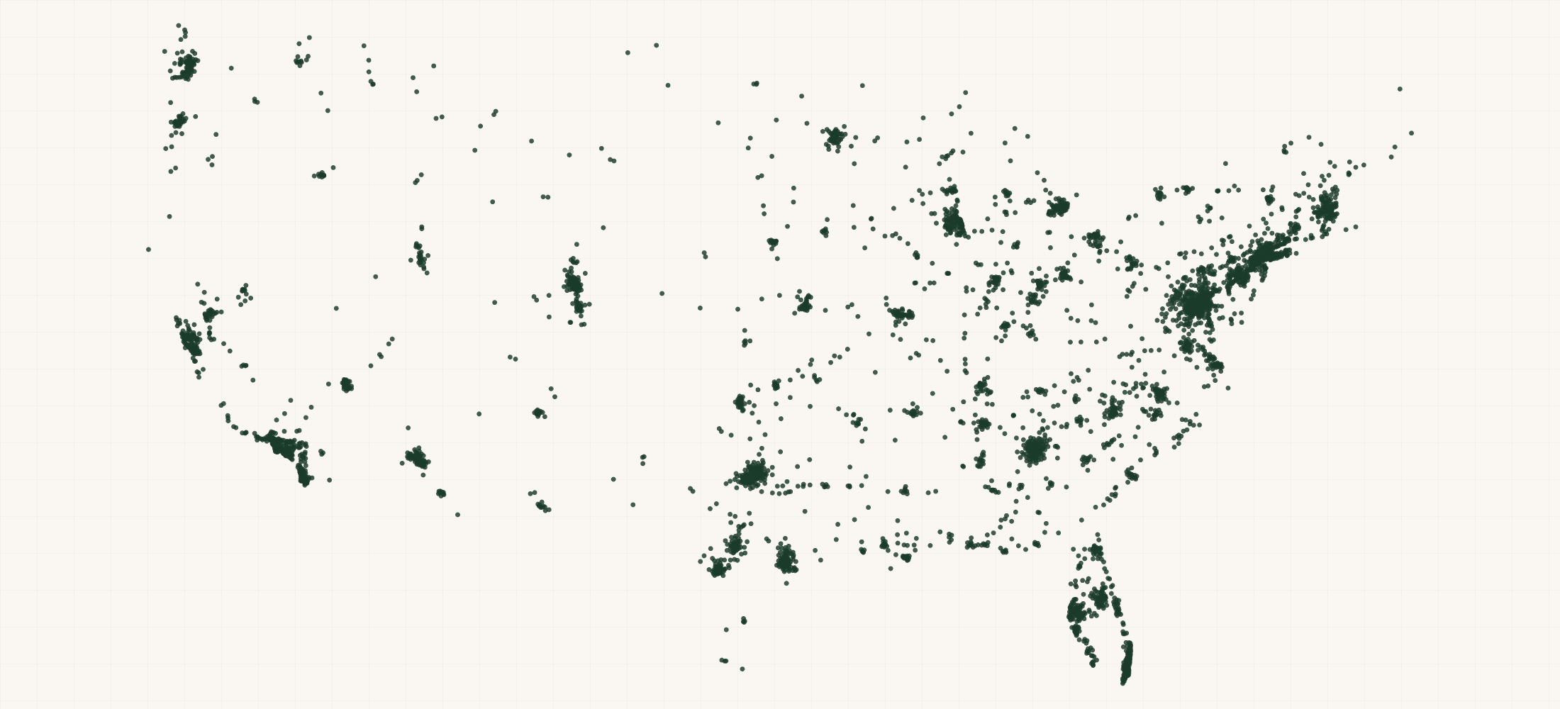 Map of where the Federal Contractors — Computer Systems Design Services (NAICS 541512) are