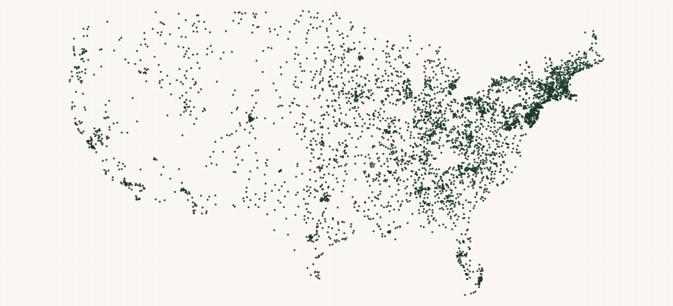 Map of where the Feliway Retailers are