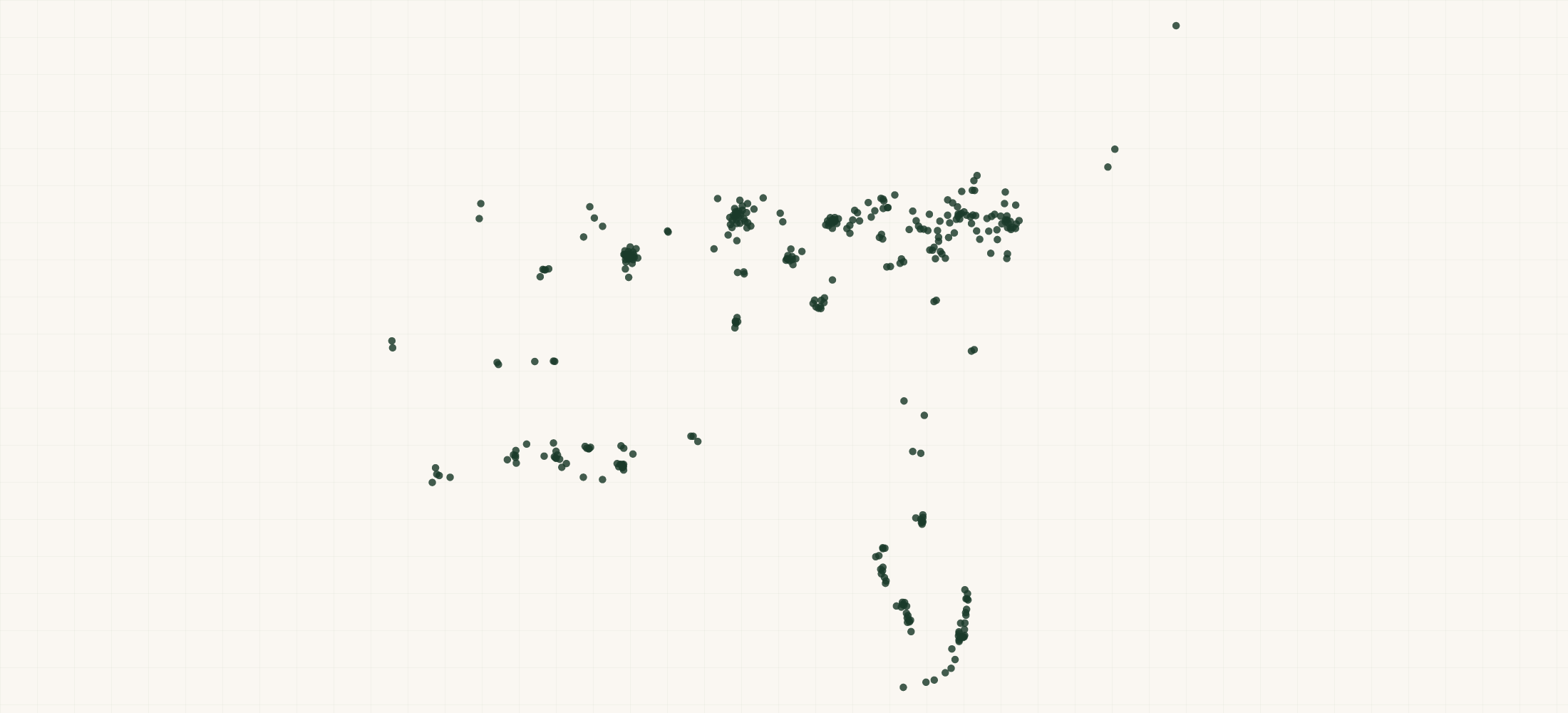 Map of where the First Horizon Bank Branches are