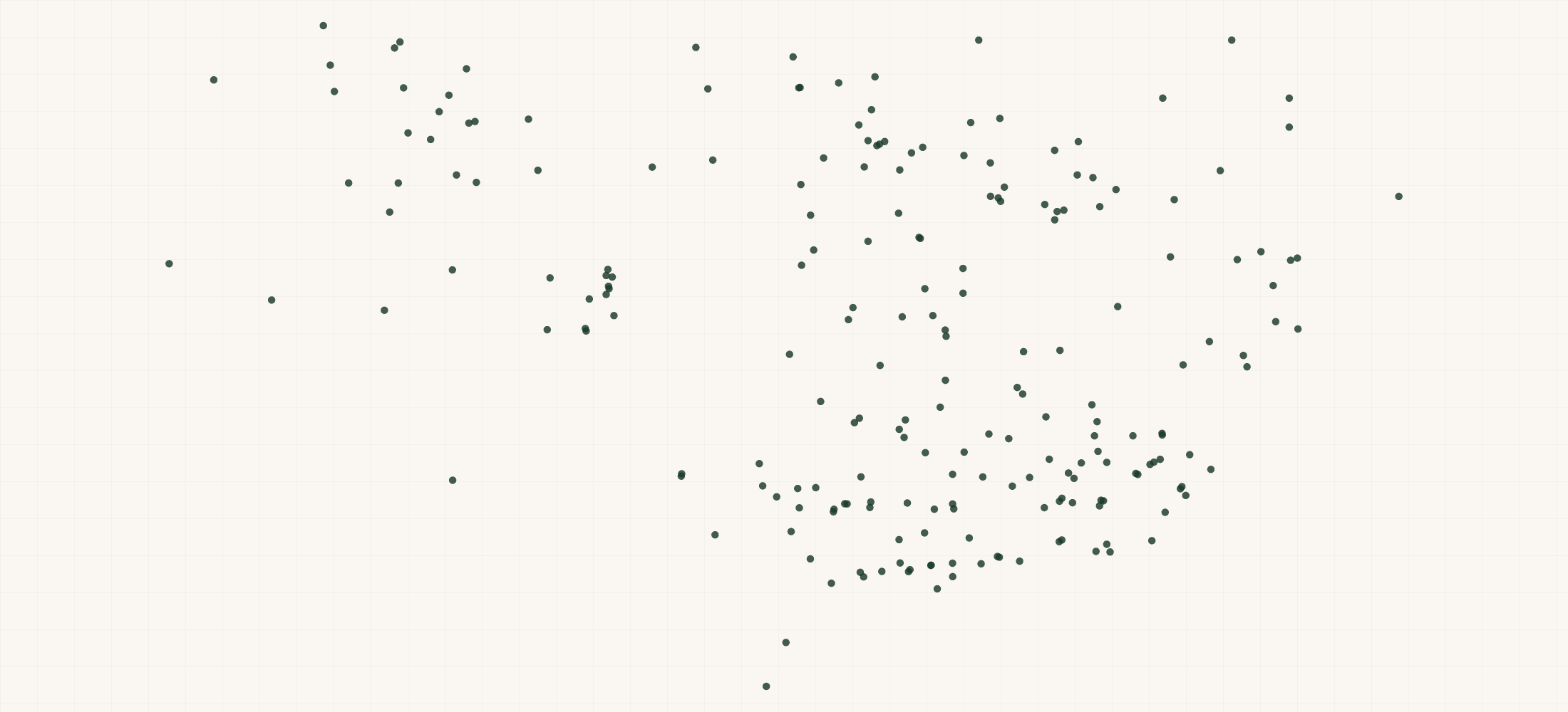 Map of where the First Lite Retailers are
