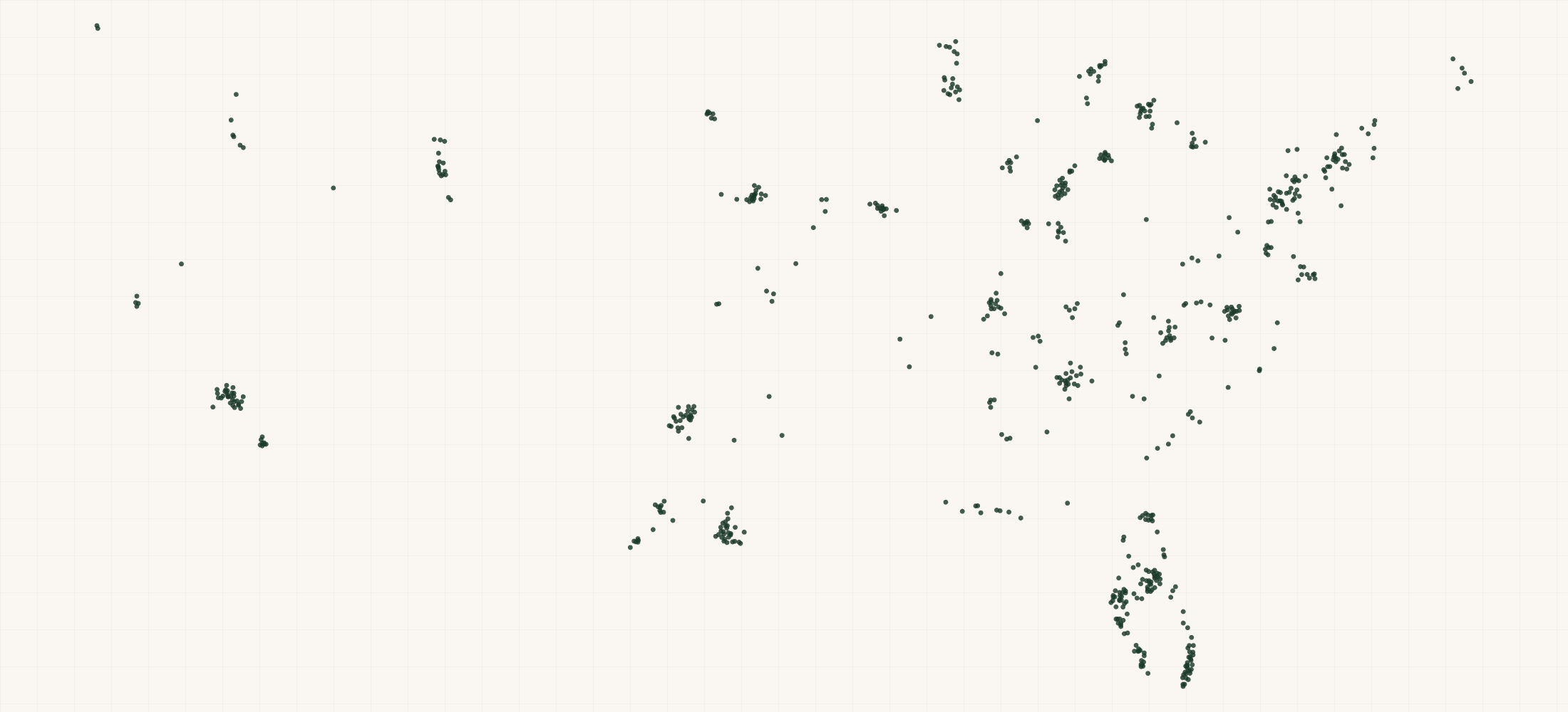 Map of where the First Watch Restaurant Locations are
